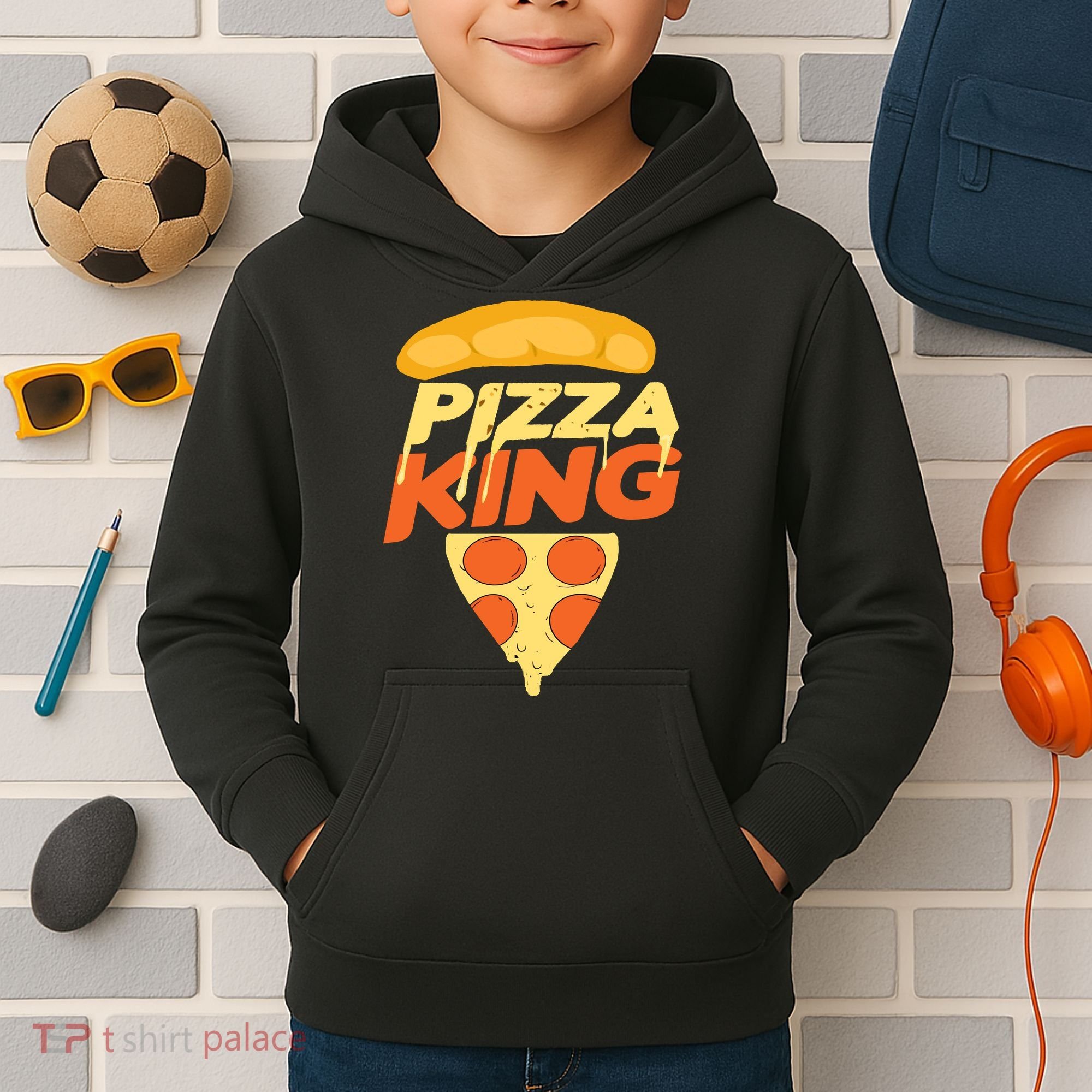 Pizza King Kids Hoodie