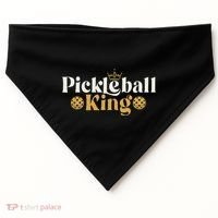 Pickleball King Pickleballer Pickleball Player USA-Made Doggie Bandana thumb 0