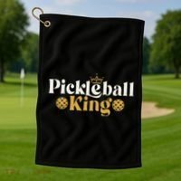 Pickleball King Pickleballer Pickleball Player Golf Towel thumb 1