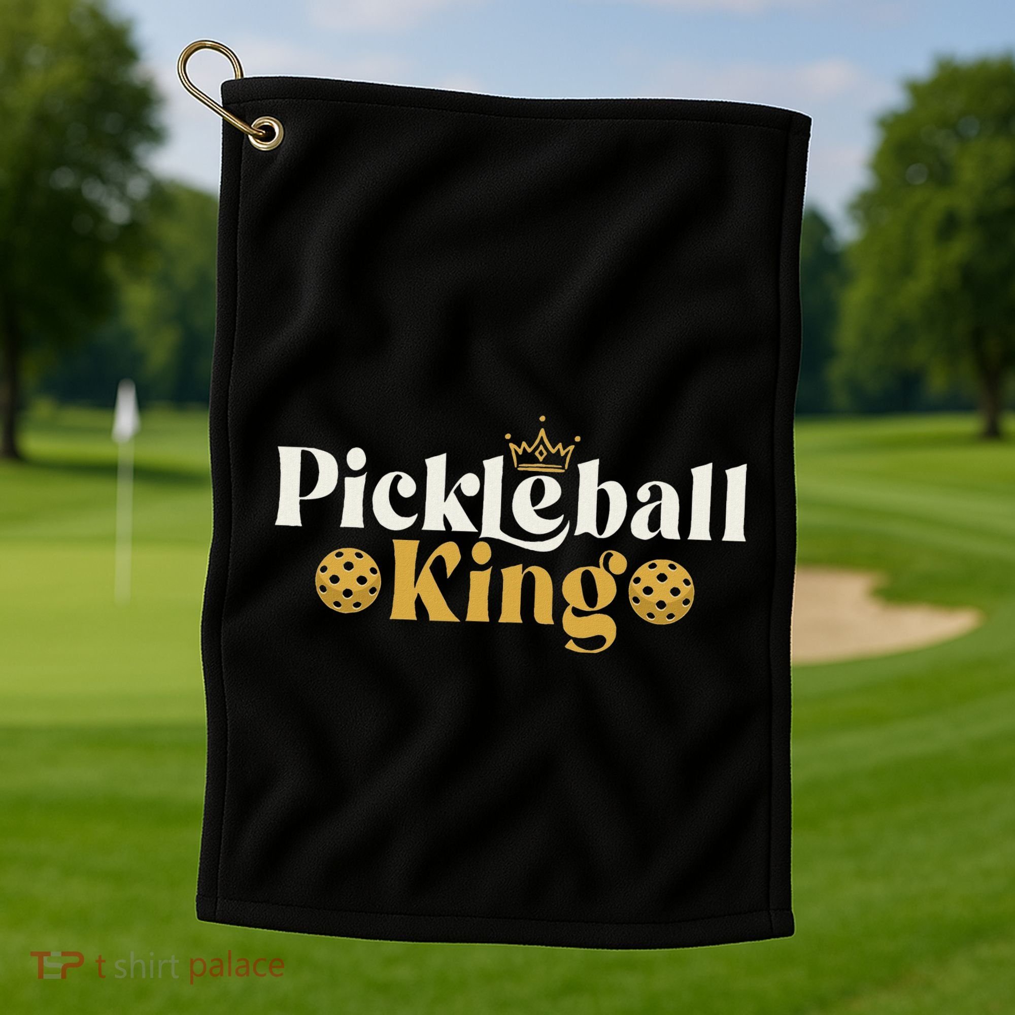 Pickleball King Pickleballer Pickleball Player Golf Towel