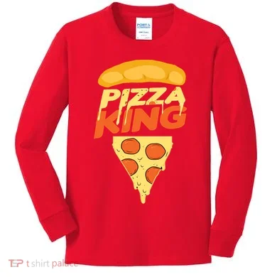 Pizza King Kids Long Sleeve Shirt