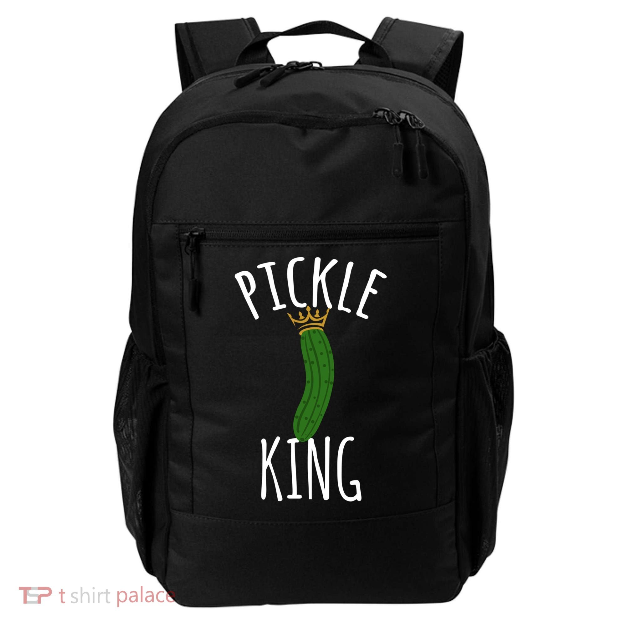 Pickle King Pickles Vegan Pickle Gift Backpack