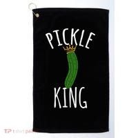 Pickle King Pickles Vegan Pickle Gift Golf Towel thumb 0