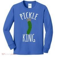 Pickle King Pickles Vegan Pickle Gift Kids Long Sleeve Shirt thumb 0