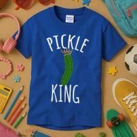 Pickle King Pickles Vegan Pickle Gift Kids T-Shirt thumb 3