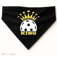 Pickleball King Paddles Player Gift USA-Made Doggie Bandana thumb 0