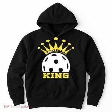 Pickleball King Paddles Player Gift Hoodie