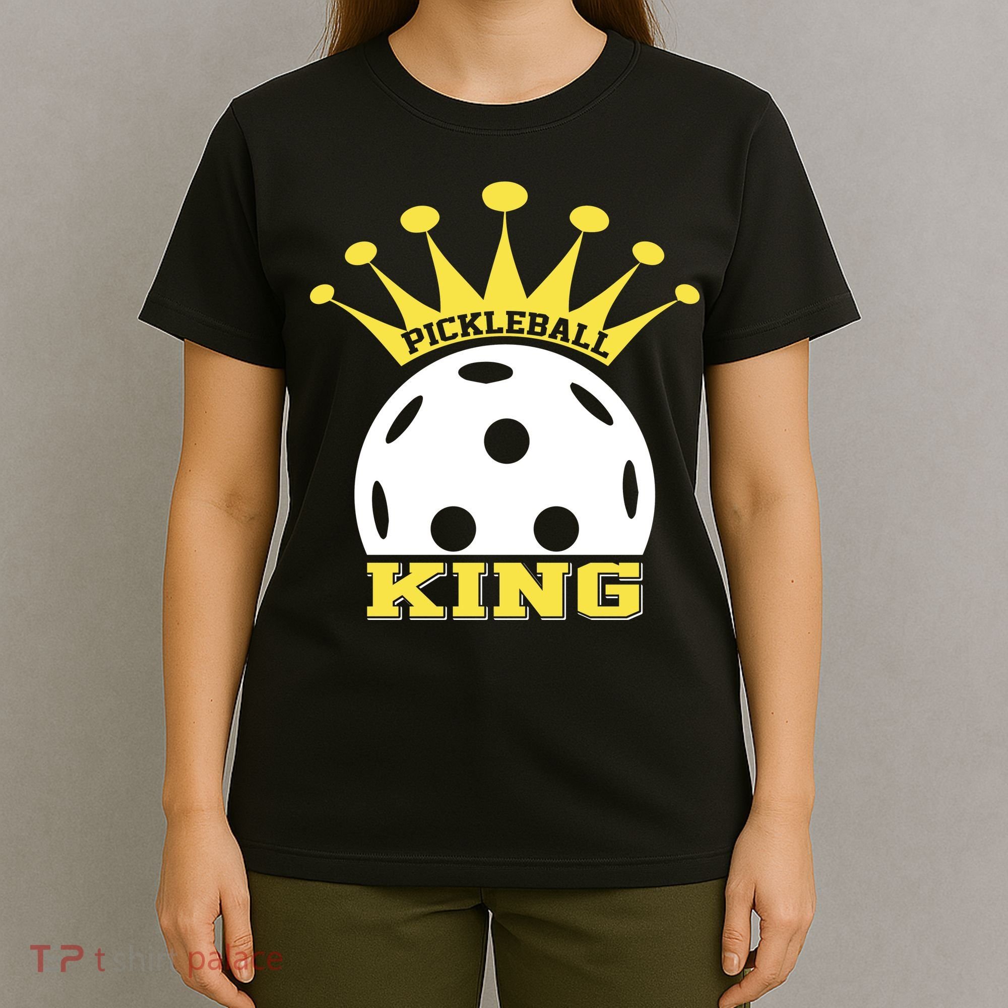 Pickleball King Paddles Player Gift T-Shirt