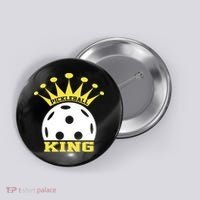 Pickleball King Paddles Player Gift Button thumb 0