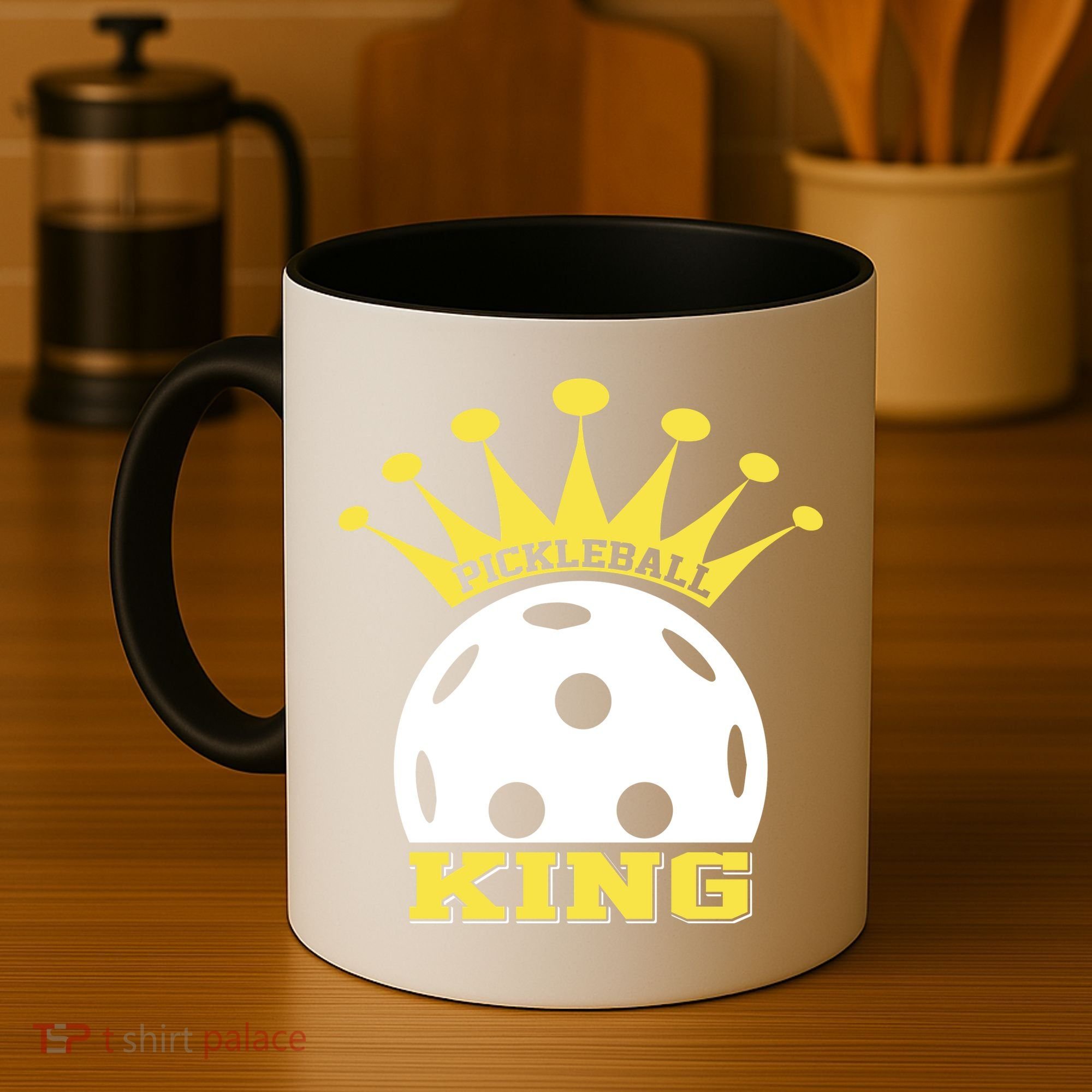 Pickleball King Paddles Player Gift Coffee Mug