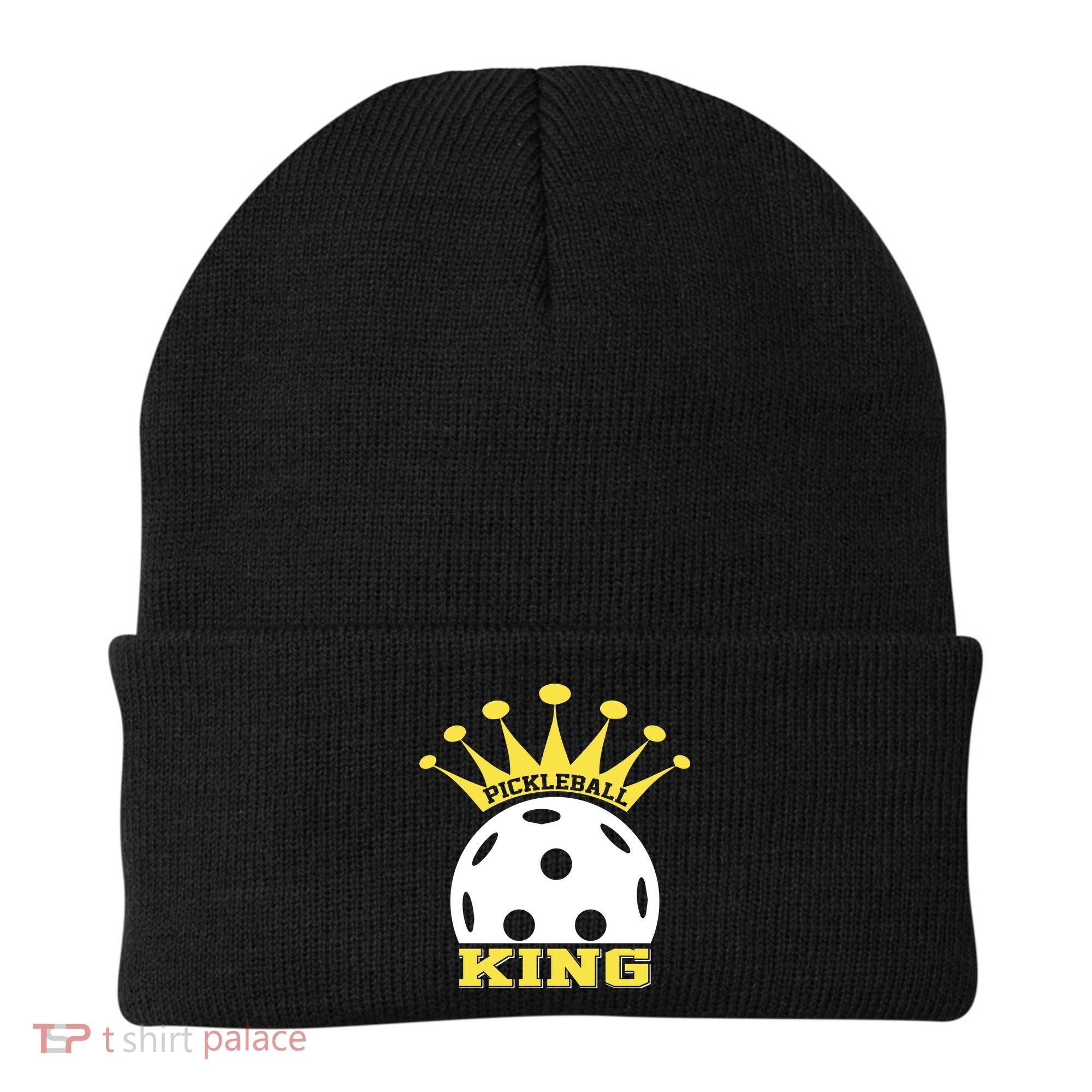 Pickleball King Paddles Player Gift Beanie