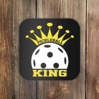 Pickleball King Paddles Player Gift Coaster thumb 0