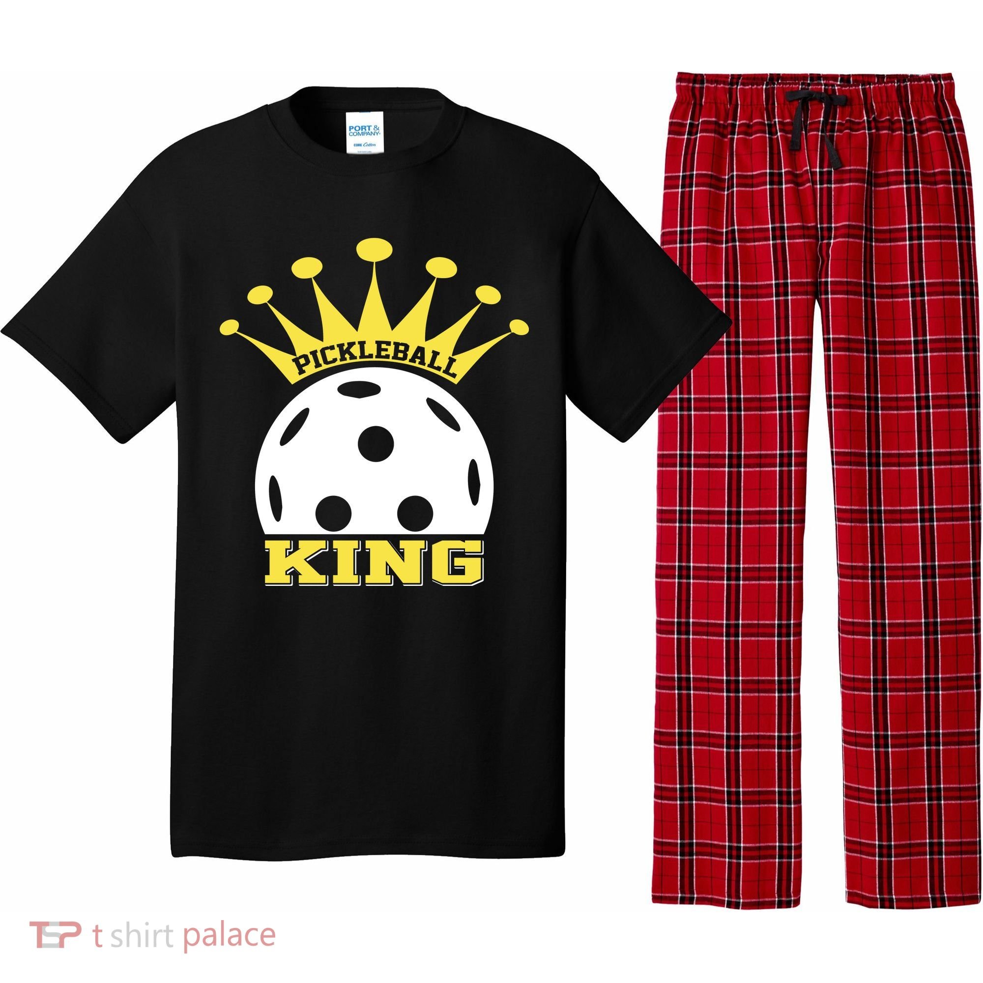 Pickleball King Paddles Player Gift Pajama Set