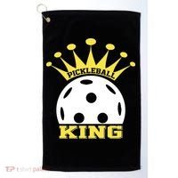 Pickleball King Paddles Player Gift Golf Towel thumb 0