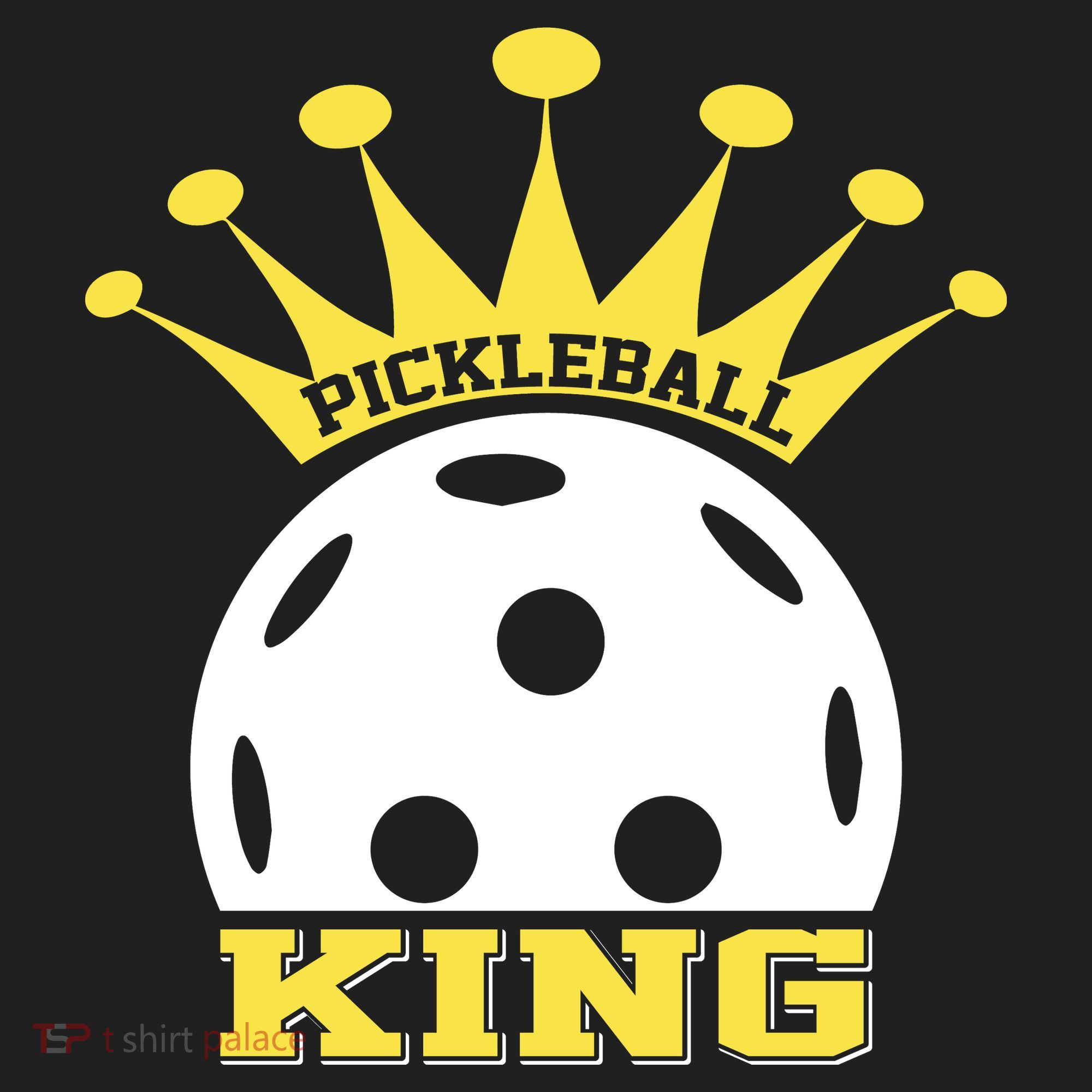 Pickleball King Paddles Player Gift Golf Towel