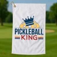 Pickleball King Golf Towel thumb 1