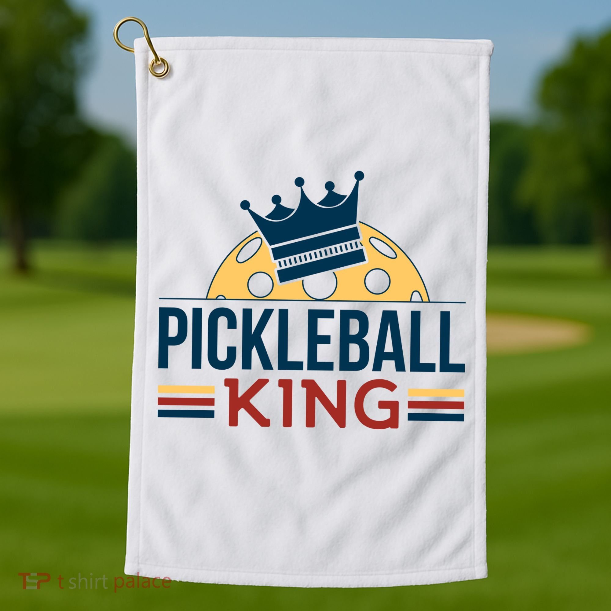 Pickleball King Golf Towel