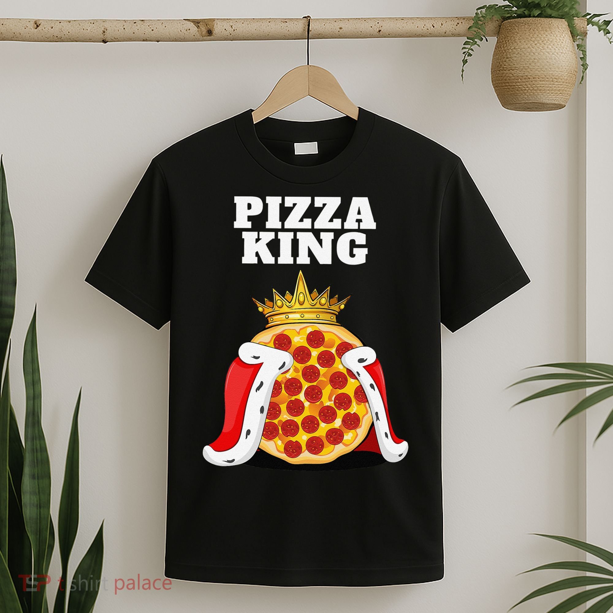 Pizza King Pizza Lover Cute Pizza Funny Foodie T-Shirt