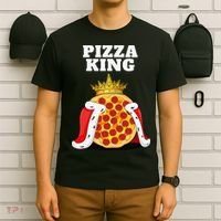 Pizza King Pizza Lover Cute Pizza Funny Foodie T-Shirt thumb 6