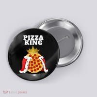 Pizza King Pizza Lover Cute Pizza Funny Foodie Button thumb 0