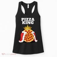 Pizza King Pizza Lover Cute Pizza Funny Foodie Women's Tank Top thumb 0