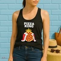 Pizza King Pizza Lover Cute Pizza Funny Foodie Women's Tank Top thumb 2