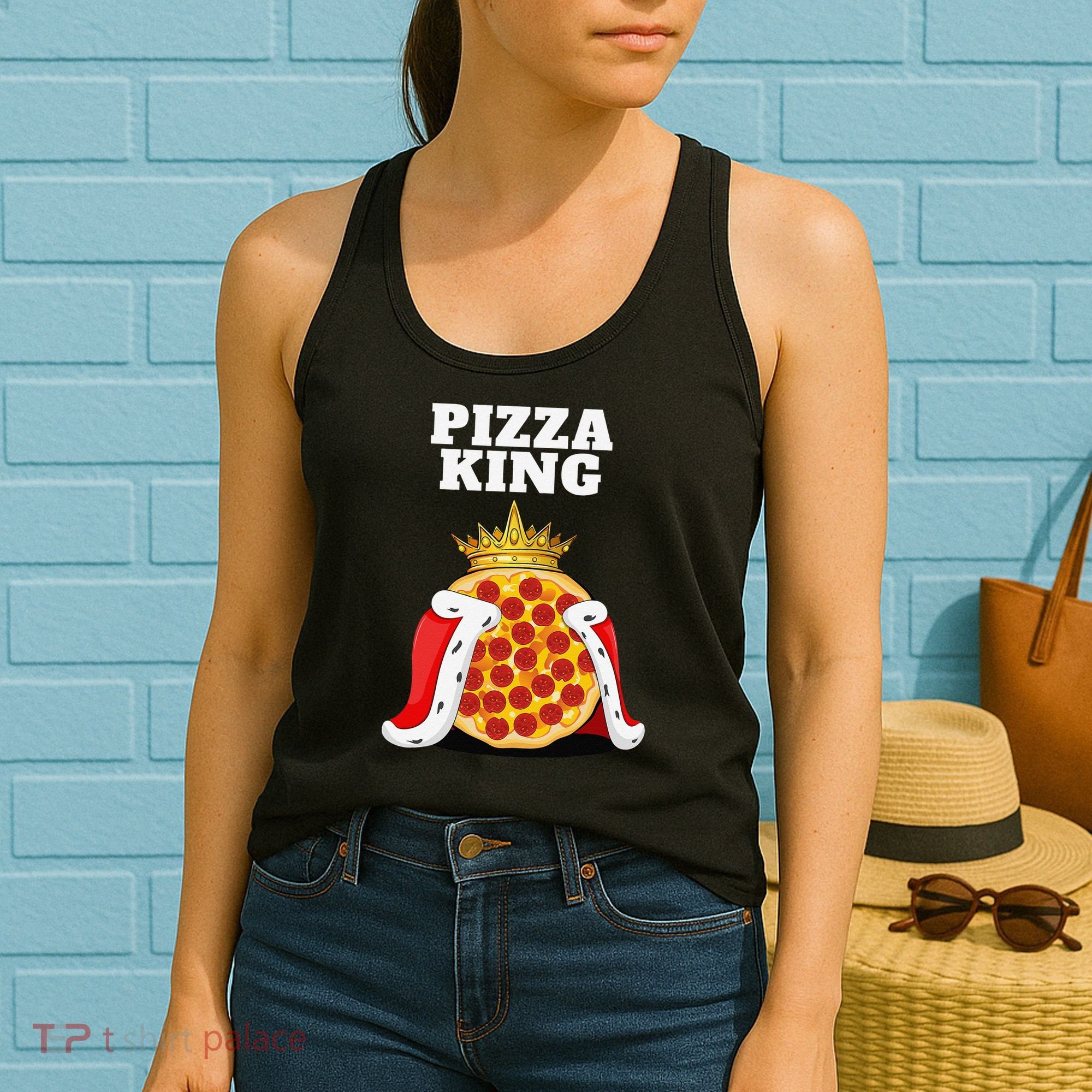 Pizza King Pizza Lover Cute Pizza Funny Foodie Women's Tank Top