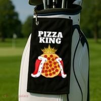 Pizza King Pizza Lover Cute Pizza Funny Foodie Golf Towel thumb 2