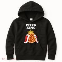 Pizza King Pizza Lover Cute Pizza Funny Foodie Kids Hoodie thumb 0