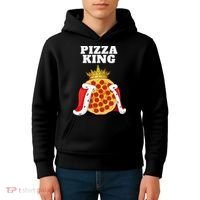 Pizza King Pizza Lover Cute Pizza Funny Foodie Kids Hoodie thumb 4