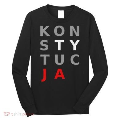 Polska Konstytucja Support Protest Koszulka Long Sleeve Shirt
