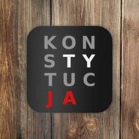 Polska Konstytucja Support Protest Koszulka Coaster thumb 0