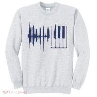 Piano Keys Sound Wave Keyboard Sweatshirt thumb 0