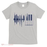 Piano Keys Sound Wave Keyboard T-Shirt thumb 0
