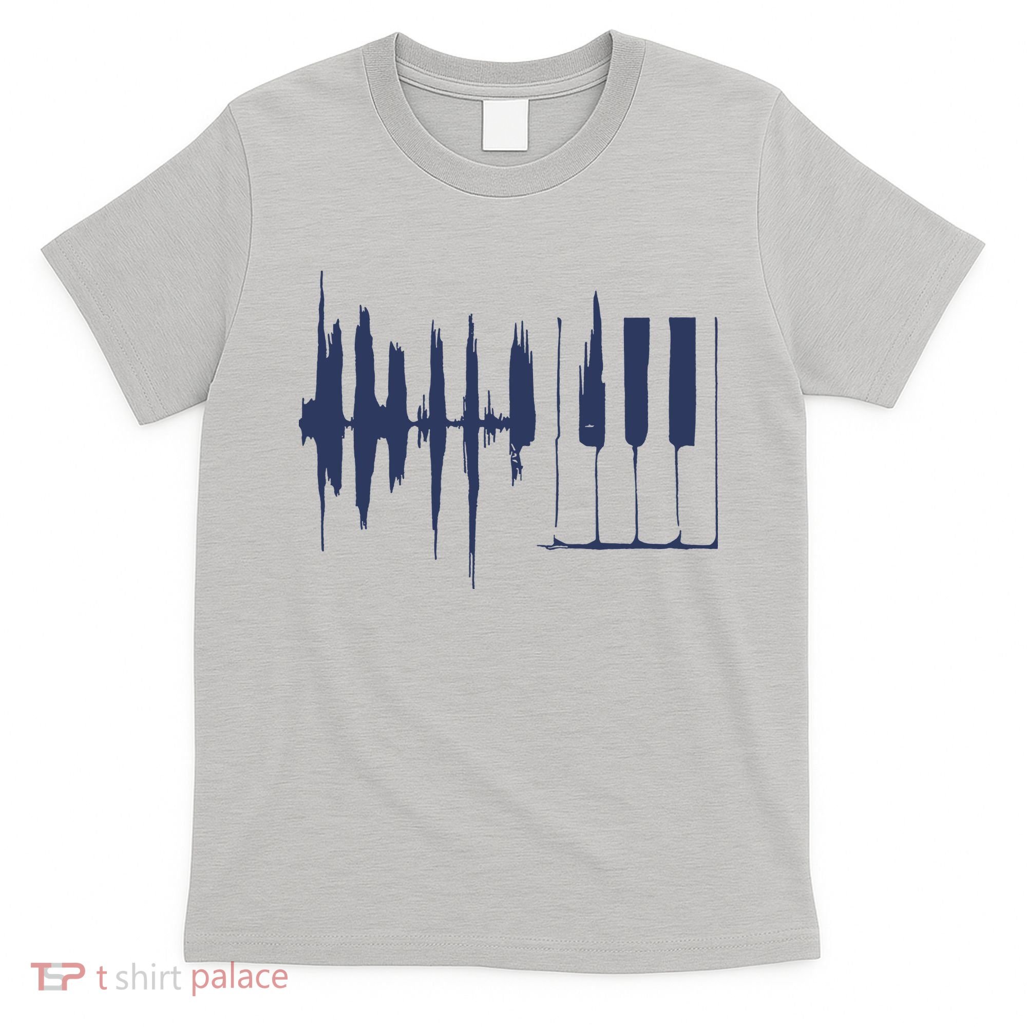 Piano Keys Sound Wave Keyboard T-Shirt