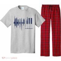 Piano Keys Sound Wave Keyboard Pajama Set thumb 0