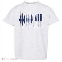 Piano Keys Sound Wave Keyboard Toddler T-Shirt thumb 0