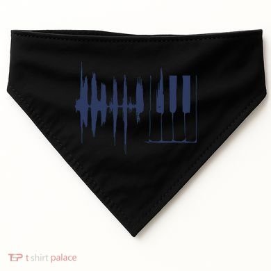 Piano Keys Sound Wave Keyboard USA-Made Doggie Bandana