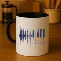 Piano Keys Sound Wave Keyboard Coffee Mug thumb 4