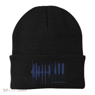 Piano Keys Sound Wave Keyboard Beanie