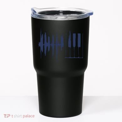 Piano Keys Sound Wave Keyboard Tumbler