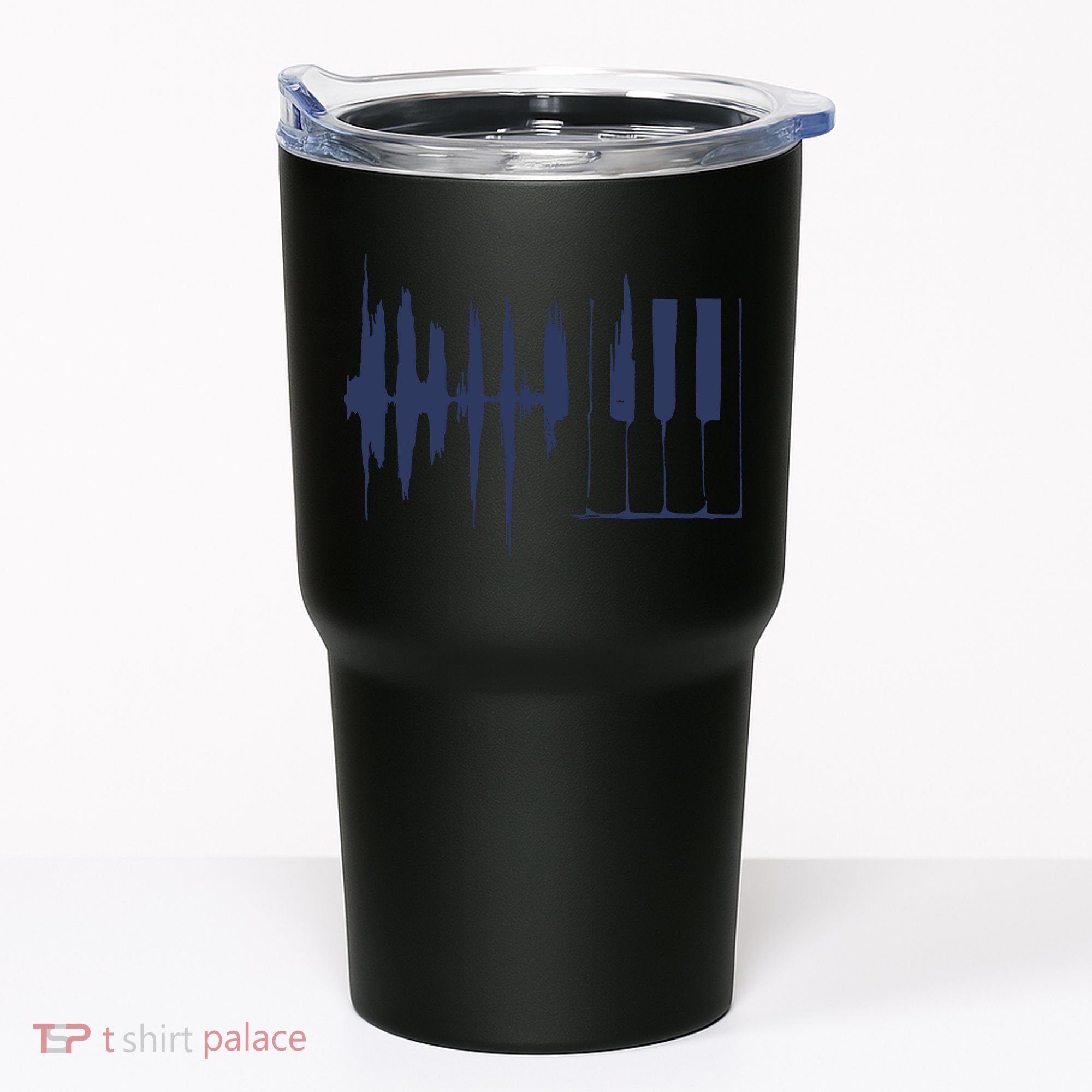 Piano Keys Sound Wave Keyboard Tumbler