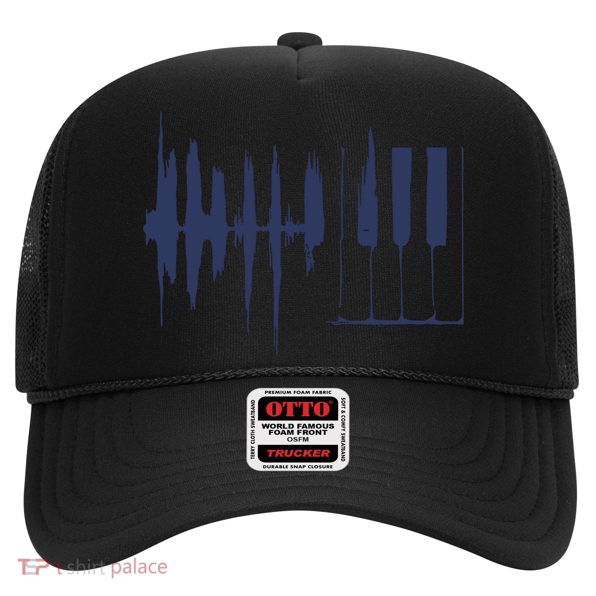 Piano Keys Sound Wave Keyboard Hat