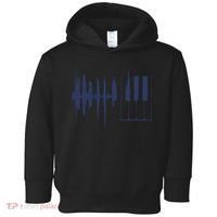 Piano Keys Sound Wave Keyboard Toddler Hoodie thumb 0