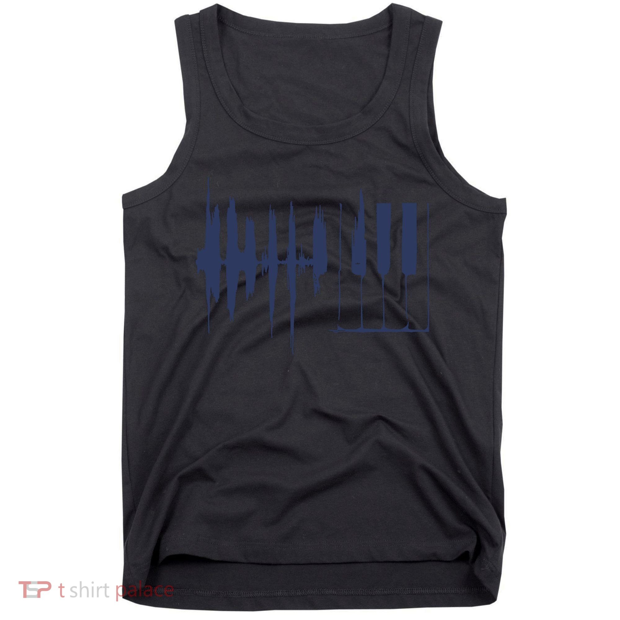 Piano Keys Sound Wave Keyboard Tank Top