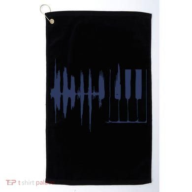 Piano Keys Sound Wave Keyboard Golf Towel