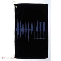 Piano Keys Sound Wave Keyboard Golf Towel thumb 0