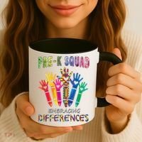 Pre K Squad Embracing Differences Autism SPED Teacher Coffee Mug thumb 3