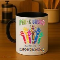 Pre K Squad Embracing Differences Autism SPED Teacher Coffee Mug thumb 4