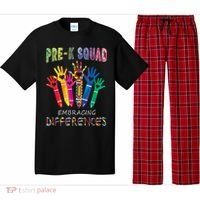 Pre K Squad Embracing Differences Autism SPED Teacher Pajama Set thumb 0